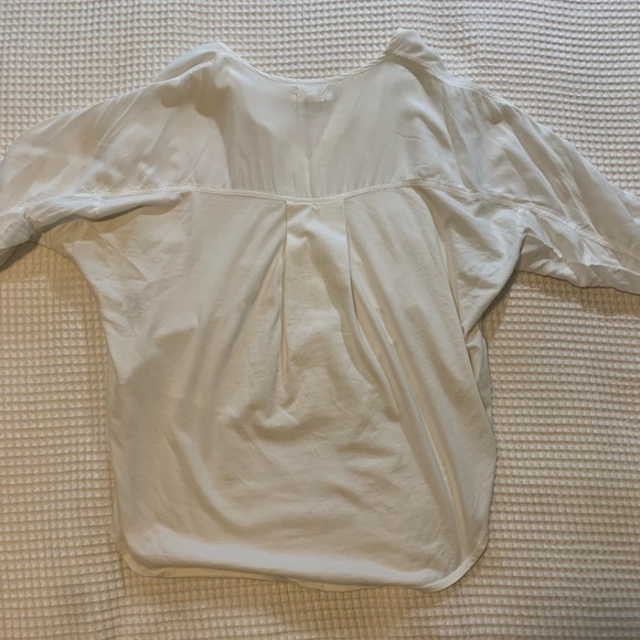 Oversized White Anthropologie Blouse - Picture 5 of 6